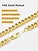 U7 Men Chunky Miami Cuban Chain Necklace Yellow Gold Plated 12MM Strong Link Hip Hop Curb Chain Necklace - Length 18 Inch, with Gift Box
