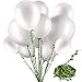 58 Pieces White Balloons 12 inch 18 inch 36 inch White Latex Round Balloons with 65 Feet Long Artificial Vines for Wedding Birthday Party Decorations (White Balloons)
