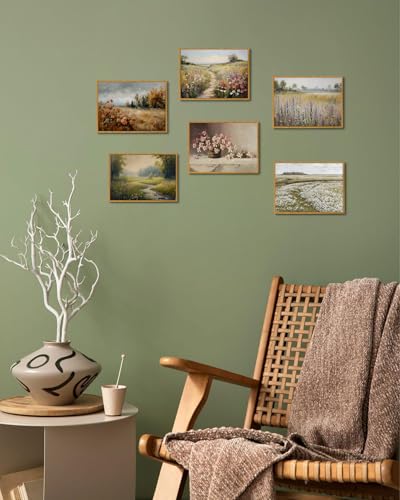 KISSFOX-Vintage-Fall-Landscape-Wall-Art-Framed-Autumn-Nature-Scenery-Canvas-Prints-Country-Painting-Picture-Decor-Artwork-Rustic-Farmhouse-Gallery-Office-Living-Room-Bedroom-Bathroom KISSFOX Vintage Fall Landscape Wall Art Framed Autumn Nature Scenery Canvas Prints Country Painting Picture Decor Artwork Rustic Farmhouse Gallery Office Living Room Bedroom Bathroom