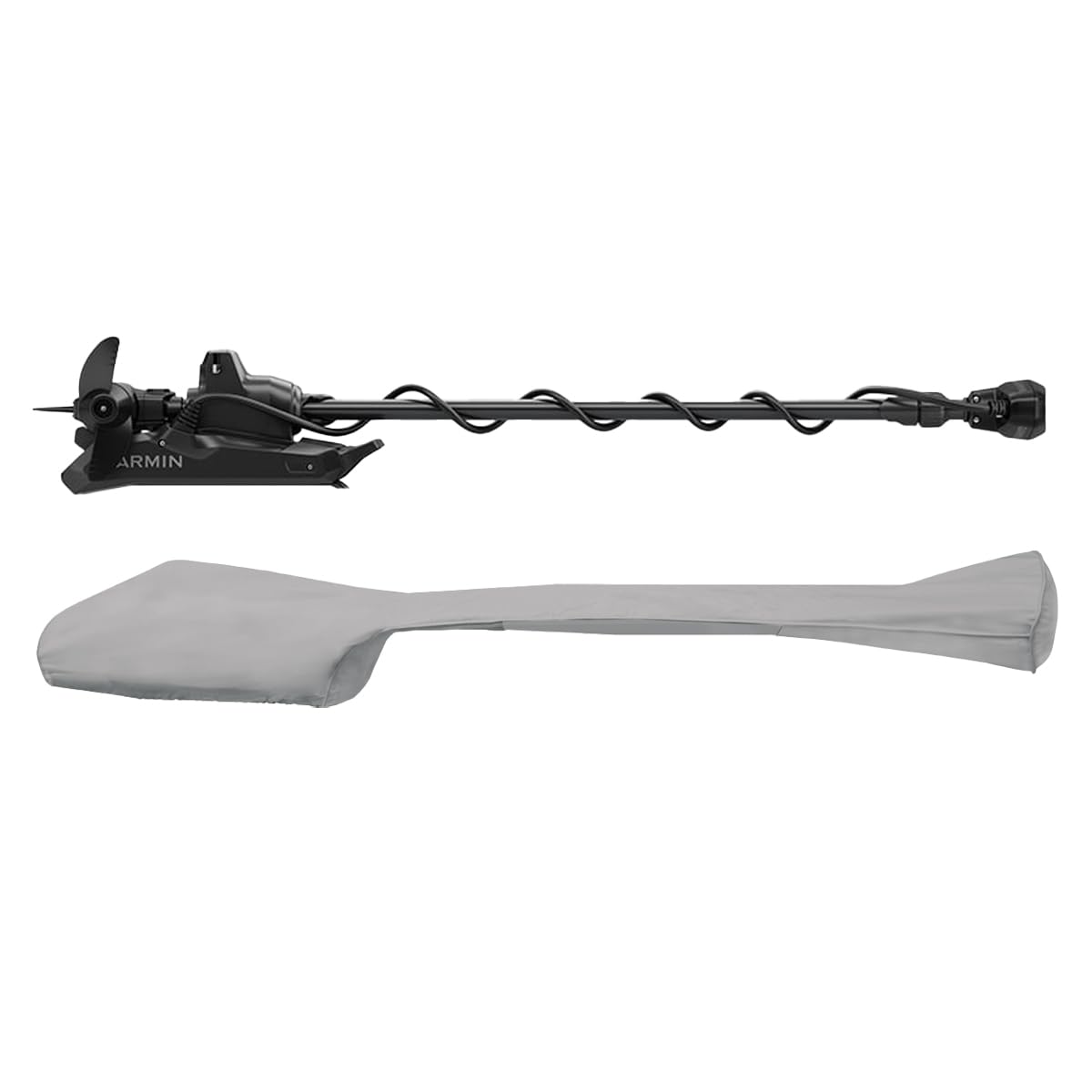 Oceansouth Coque sur mesure conçue pour les moteurs Garmin Trolling (housse compatible avec Force Kraken, 1905 mm, gris)