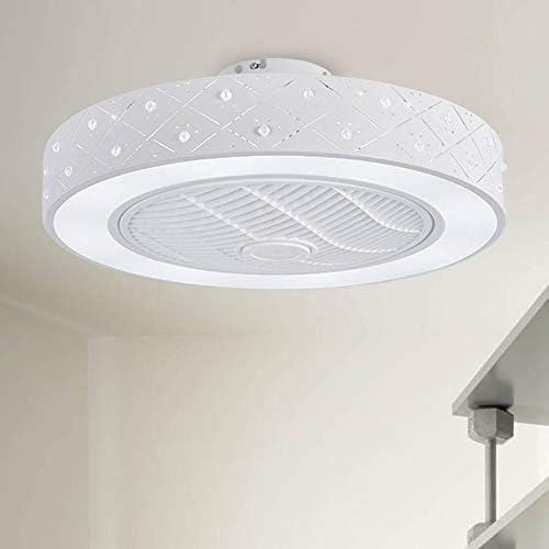 LITFAD 21.5 inch Modern Dimmable LED Ceiling Fan with Light