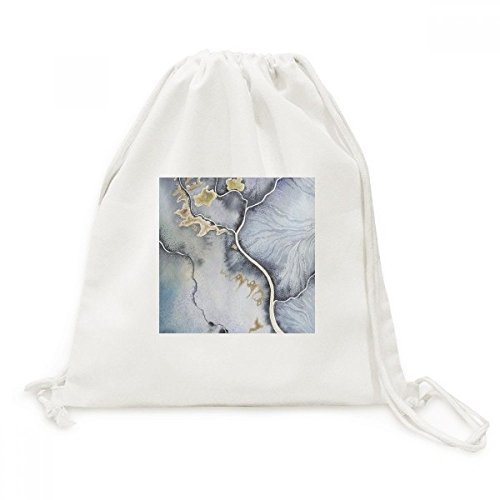 Sac à dos cordon aquarelle abstraite toile pour vos sorties et voyage