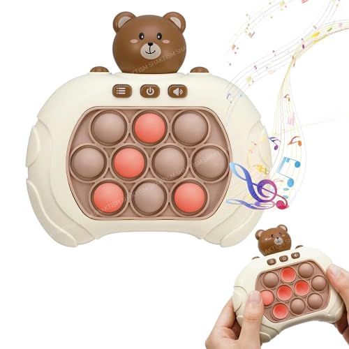 Image of SHAKTISM Quick Push Machine Pop Fidget Light-Up Electronic Sensor Party Favors, Puzzle Game for Kids, Teens, Adults, Early Development, Concentration Training -Random Colour Dispatch - 1Pc