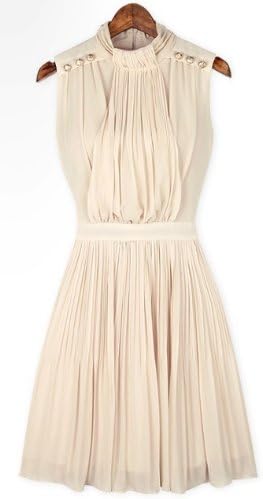Amazon Co Jp Sellishop イレギュラーヒダプリーツワンピース Cc 650 M アイボリー 服 ファッション小物