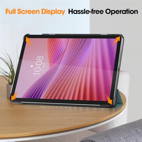 Image of ProElite Cover for Lenovo Tab 10.1 inch 2025 Case Cover, Sleek Smart Flip Case Cover for Lenovo Tab 10.1 inch 2025 Tablet (Support Auto Sleep Wake), Dark Green