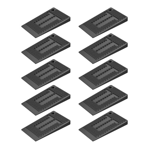 10 cuñas de plástico, cuñas de nivelación y espaciadores, almohadillas niveladoras flexibles antideslizantes, empacadoras de acristalamiento para muebles, patas de mesa, sillas, armarios, soportes de