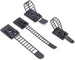 50Pcs 2 Sizes Adjustable Self-Adhesive Nylon Cable Straps Cable Ties Cord Clamp for Wire Management, Large and Small