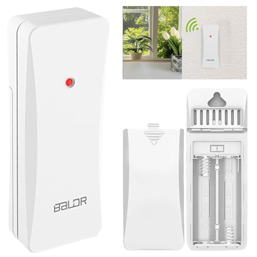 Außensensor für Wetterstation, Funk-Außensensoren Verbinden mit Basisstation, Drahtloser Sensor für Außentemperatur 3 Kanäle Einstellbar...