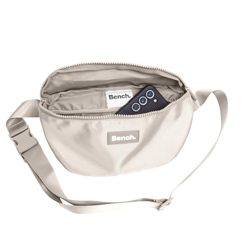 Bench Nova Damen und Herren Bauchtasche Gürteltasche Hüfttasche Handytasche, Natur/beige, 25 x 14 x 8,5 cm