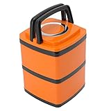 【Aplicación ampliamente utilizada】La fiambrera bento diseñada con compartimentos divididos es perfecta para su apetito, por lo que siempre puede disfrutar de sus comidas saludables caseras en todas partes.