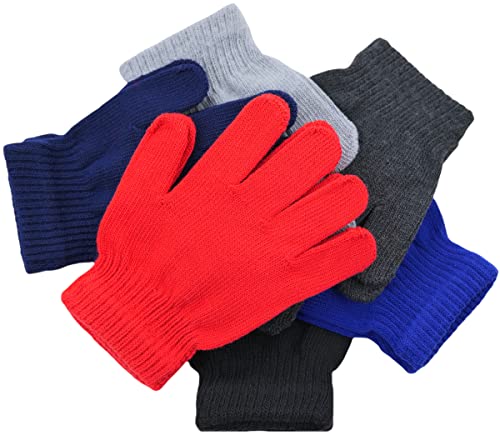 Image of ToBeInStyle Kids Pack of 6 Warm Winter Gloves