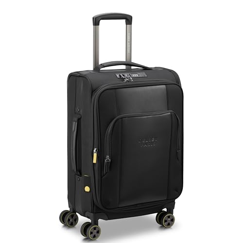 DELSEY Paris Wagram Softside Expandable Luggage with Spinner Wheels, Black, Carry On 20 Inch2