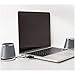 immagine 1AmazonBasics - Altoparlanti per computer, alimentazione USB, con suono dinamico, Argento, confezione da 1