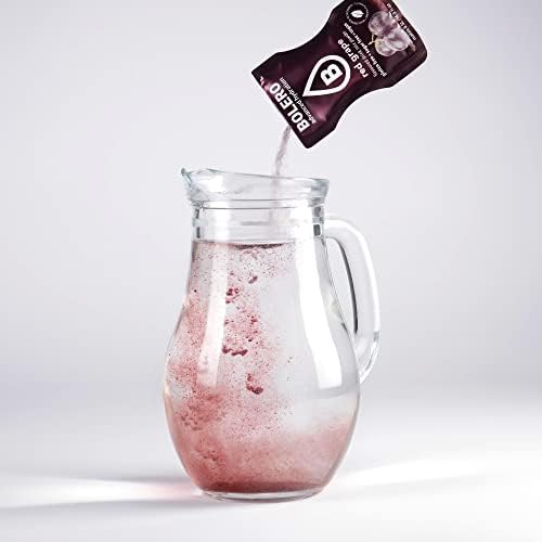 Bolero RED GRAPE 24x3g | Saftpulver ohne Zucker, gesüßt mit Stevia + Vitamin C | geeignet für Kinder, Sportler und Diabetiker | glutenfrei und veganfreundlich | Der Geschmack roter Trauben