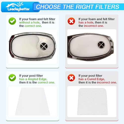 Image of Leadaybetter HV343amz Filter Replacement for Shark Rocket Deluxe Pro Zero-M