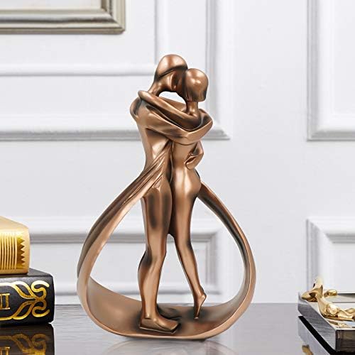 Aoneky Wedding Anniversary Couple Figurines - Romantic Sculpture for Valentines Christmas Day - Ornaments for The Home Living Room for Women Men