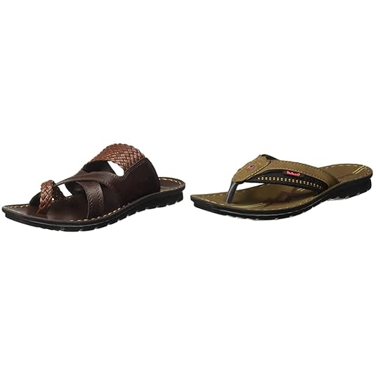 Buy Walkaroo Men's Faux Leather Brown Outdoor Sandals (W21103) at Amazon.in