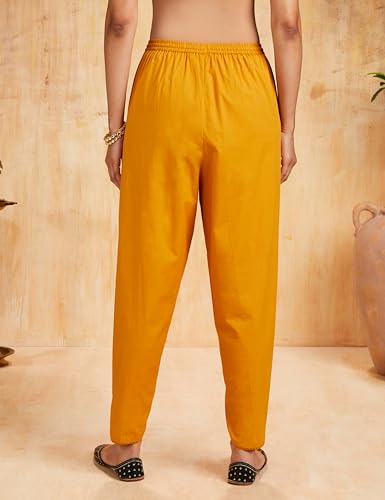 Image of Amazon Brand - Myx Women's Relaxed Cotton Dhoti Pants (Available in Plus Sizes)