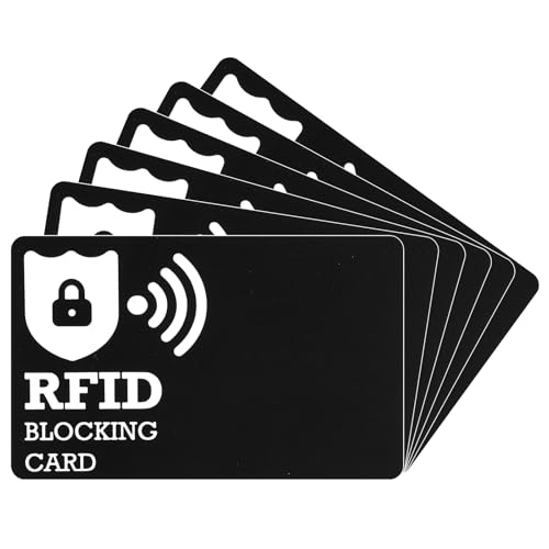 DiULi Tarjeta Anti RFID/NFC, 6 Piezas Tarjetas de Bloqueo RFID,