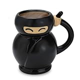 BigMouth Inc. Coffee Mug, Ceramic, Holds 14 Oz., Perfect for Coffee, Tea (Ninja)
