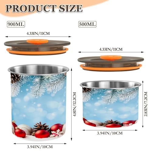 Envase hermético de acero inoxidable para cocina 30oz miniatura 2