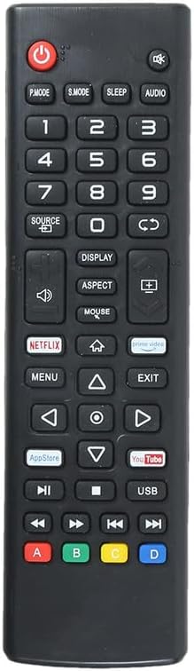 LED 511 Universal Remote Control for Chinese LCD LED and Non-Branded Smart TVs - Black (Please Match with Your Old Remote Before Placing an Order)
