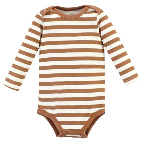 Image of Hudson Baby baby-boys Cotton Long-sleeve Bodysuits 5-pack