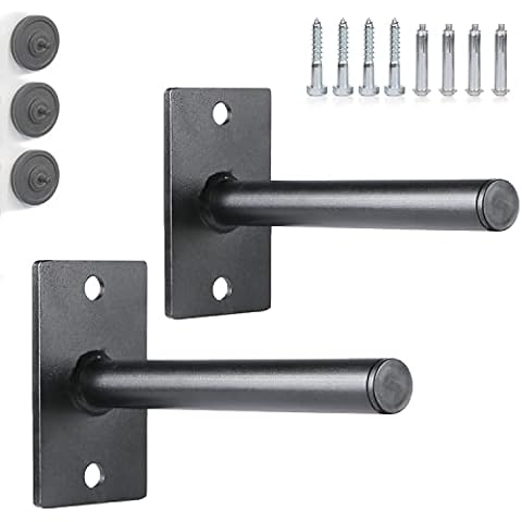 SYL Fitness Wall Mounted Weight Plate Holder Weight Holder Fits 1" / 1" Weight Plates Cover