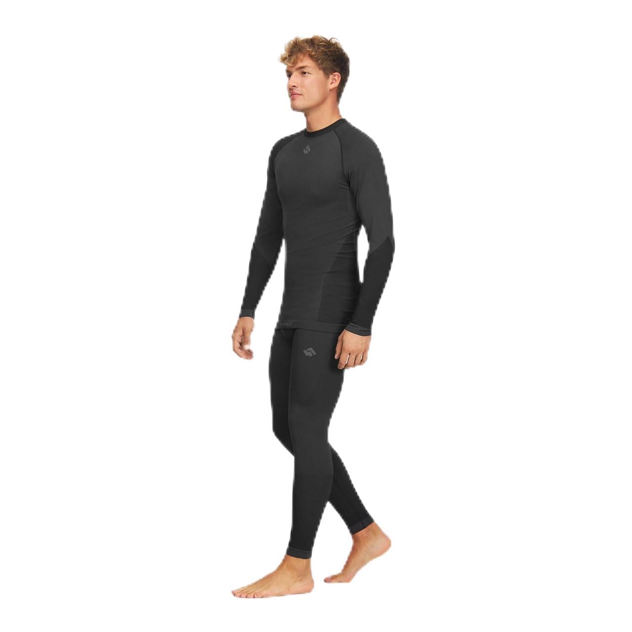Alpinus - Thermounterwäsche Herren Set Moelv, Funktionsunterwäsche Schnelltrocknend, Thermo Unterwäsche Nahtlos, Thermowäsche, Funktionswäsche, Thermal Underwear