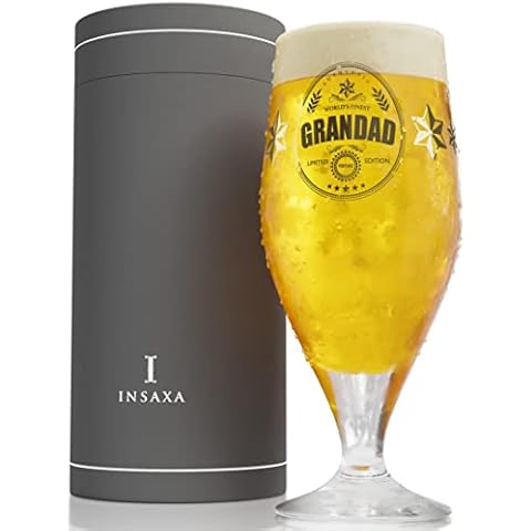 Insaxa Grandad Beer Glass - Perfect Gift Cover