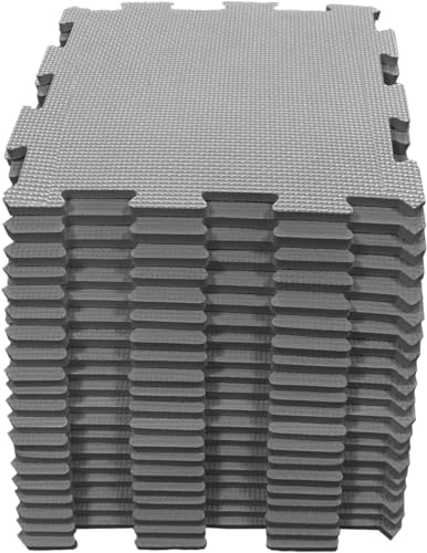 20pc EVA Interlocking Soft Foam Kids Play Mat Children's Garden Gym Yoga Gymnastic Exercise Fitness Floor Tiles Indoor Outdoor Soft Foam (Grey, 20Pc-20 Sq Ft) 20pc EVA Interlocking Soft Foam Kids Play Mat Children's Garden Gym Yoga Gymnastic Exercise Fitness Floor Tiles Indoor Outdoor Soft Foam (Grey, 20Pc-20 Sq Ft)