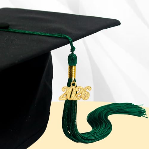 Image of GraduationMall Single&Multiple Color Graduation Tassel with 2026 Year Charm 9 inch