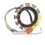 JETUNIT Stator For Mercury 174-5456-16 Outboard 135,150,175,200,220,250,275 HP 398-5454A35 5454A32 16-Amp 2 Stroke 6-Cylinder 1981-1993 black max
