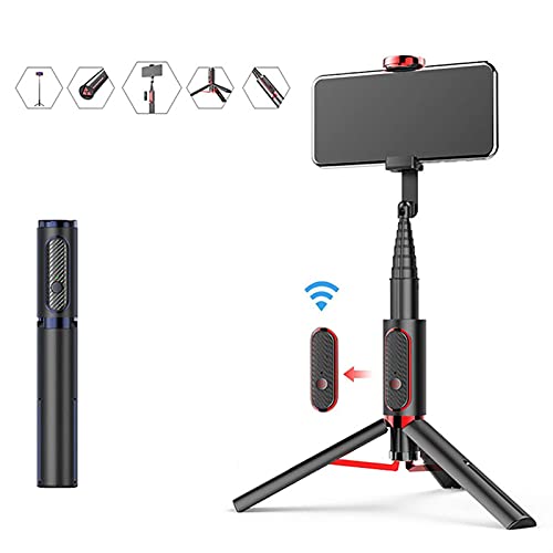 Perche à selfie trépied connecté avec télécommande Bluetooth pour smartphone - 2