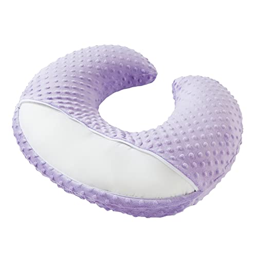 Nursing Pillow Cover - Soft Minky Dot Fabric For Breastfeeding & Baby Support
