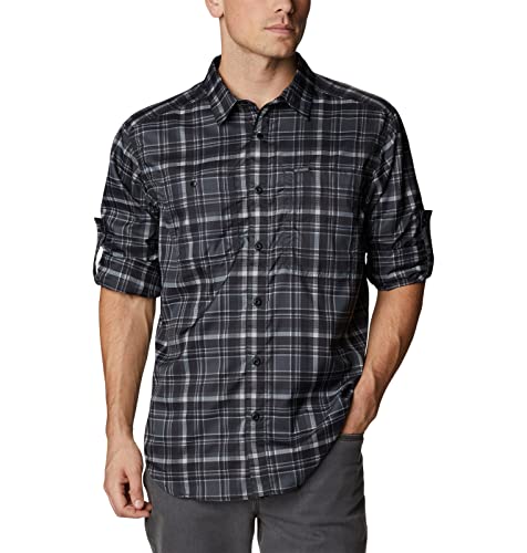 Image of Columbia Men Omni-Shade Silver Ridge Utility Lite Plaid Hiking and Trekking Long Sleeve Shirt