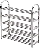 Zapatero de Acero Inoxidable, Estilo Minimalista con Organizador Ensamble Fácilmente Extraíble, Multicapa Opcional-Sier,67 X 24 X 84Cm ()