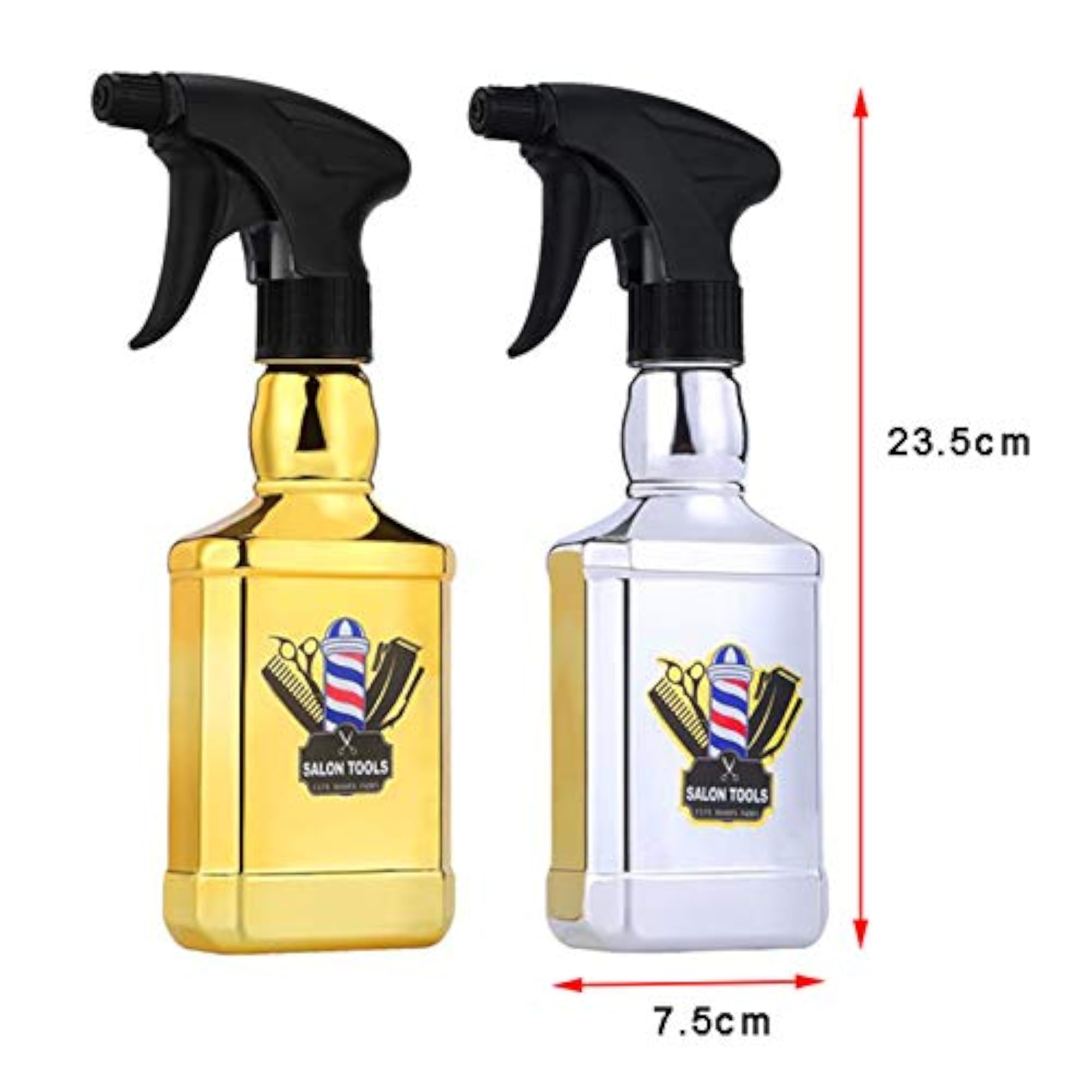 300ml Hair Salon Water Spray Bottle, Golden