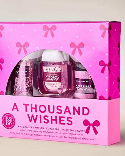 Image of Bath & Body Works A Thousand Wishes Gift Set| Body Care sets - Bath Sets | For Men and Women | Kit for Birthday ,Anniversary & All Special Occasions | Premium Gift Packaging | Luxury Giftsets - Set of 3
