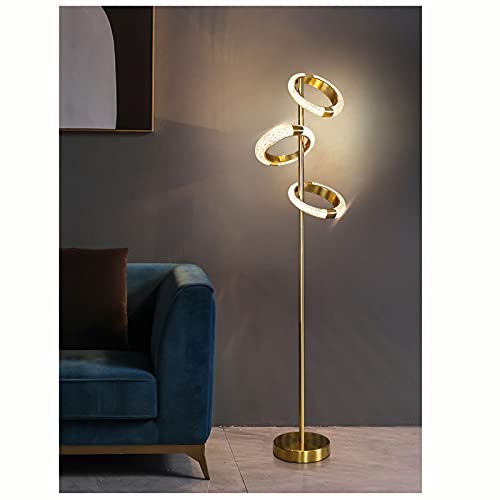 Lámpara de piso elegante de 3 cabezas con iluminación LED integrada 6