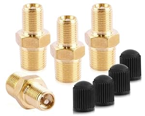 Nuyoah Tankventil01 Messing Luftkompressorventil 4Stk