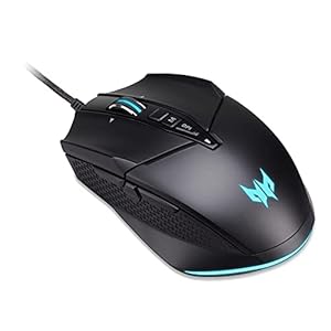 Acer Predator Cestus 335 gaming mouse PMW120 – (19,000 DPI, 2,000Hz poll rate, 10 programmable buttons, USB, black)