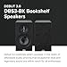 ELAC Debut 3.0 DB53-BK Bookshelf Speakers, Black Ash (Pair) - 1” Aluminum Dome Tweeter & 5.25” Aramid Fiber Woofer - 2-Way Bass Reflex - 48Hz to 38KHz Response