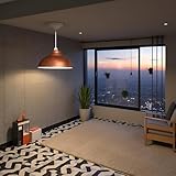 LEDSone Ceiling Light Shade, Vintage Metal 29cm Curvy Shaped Lamp Shades Easy fit Ceiling Pendant Lightshade for Living Rooms bedrooms Living Room Kitchen Dining Room Cafe Restaurant - Image 7
