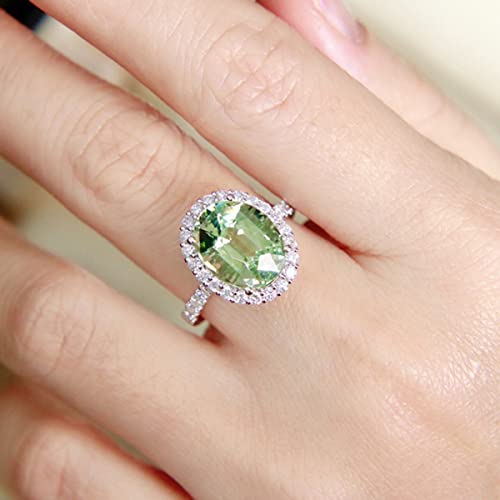 925 stearling Silver Light Green Colorful Gemstone Women Hollow Round Diamond Ring Vintage Floral Zircon Engagement Wedding Band Cocktail Party Crystal Rings3
