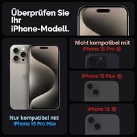 Spigen EZ Fit Schutzfolie [2 Stück] für iPhone 15 Pro Max – Ansicht 3