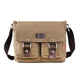 Genda 2Archer Canvas Messenger Bag for Men and Women Vintage (Coffee(New))