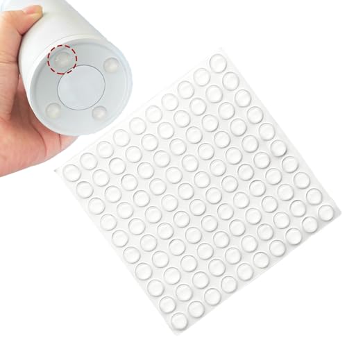 UtySty 100 Pack Silicone Water Bottle Boot Rubber Feet Self-Adhesive Anti-Slip Bumper Pads Bottom Protective Spacers Dots for Shaker Cup Insulated Stainless Steel Water Bottle Coffee Tumbler Mug