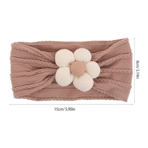 HEALSOPTHY 4 Sztuki Turban Hairbands Opaski na głowę niemowląt Elastyczne owoc dziecięce opaski do włosów Pasmak do włosów dla dzieci Pałąk dla niemowląt Flower Fryzjer
