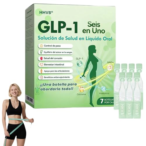 HHVB GLP-1 Solución Oral 6-en-1, gotas de GLP-1, HHVB GLP-1 Oral Solución, HHVB GLP-1 oral líquido, extractos naturales de plantas (1 caja)